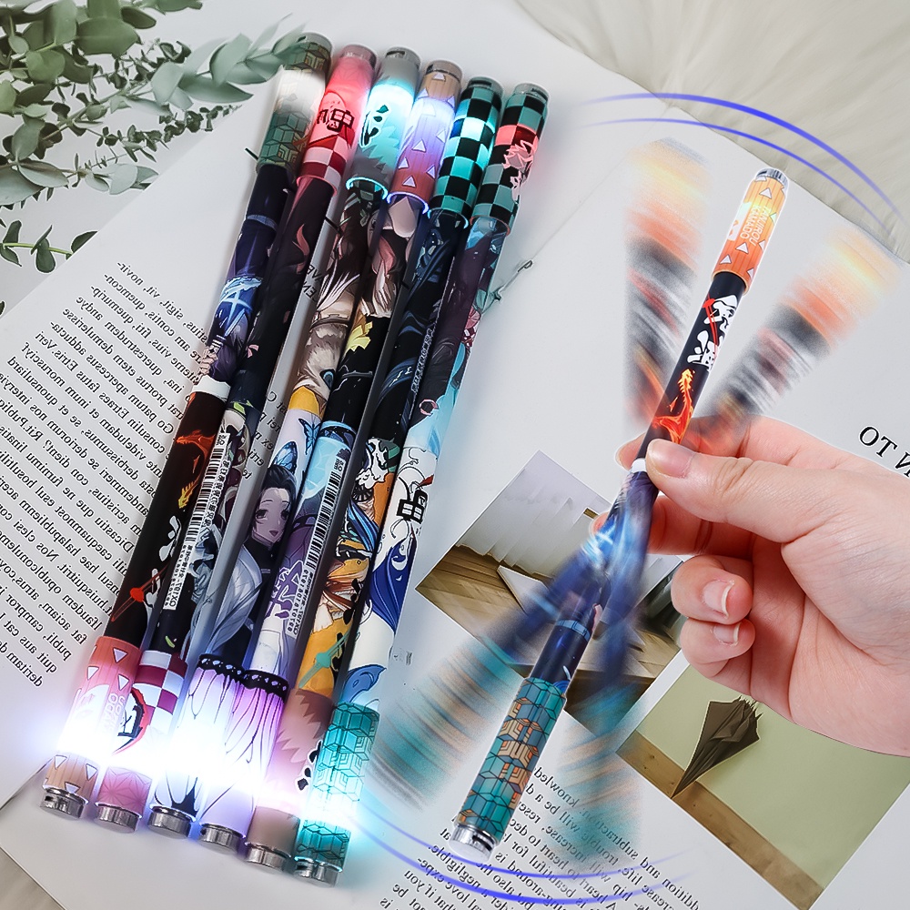 Bộ Đồ Chơi Bút Xoay Có Đèn LED Nhiều Màu Độc Đáo Cho Bé