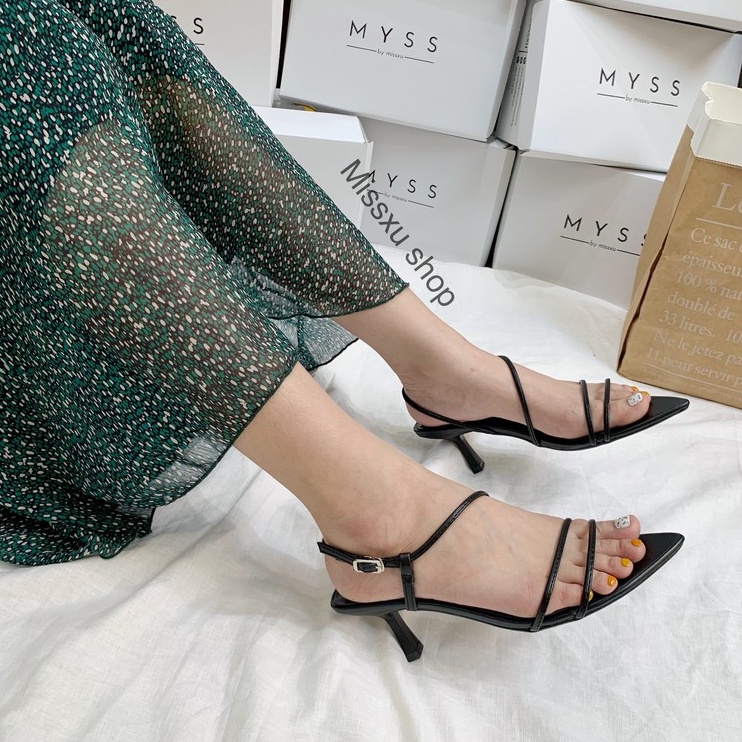 Giày sandal nữ mũi nhọn dây mảnh 5cm thời trang MYSS - SD66