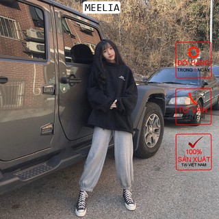 Quần jogger ống túm SIMPLE ulzzang, quần thun ống rộng bo gấu nam nữ unisex