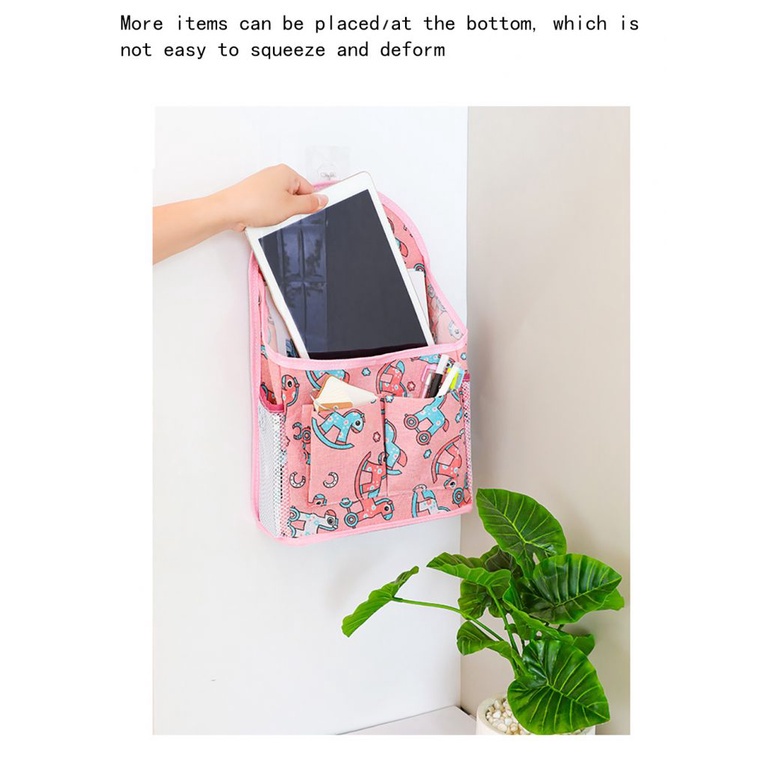 ♡ Wall-mounted storage bag behind dormitory door wall storage basket bathroom hanging storage bag ▍MOON