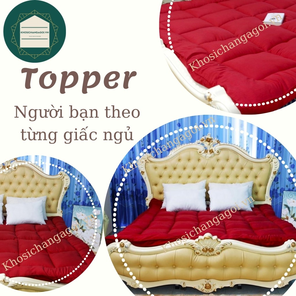 Topper Tấm mềm nệm phong cách Hàn Quốc màu sắc đa dạng