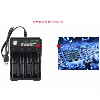 Sạc Đa Năng Đầu Usb Nhiều Khe - Sạc Pin 18650, 14500 - Tự Động Ngắt Khi Pin Đầy
