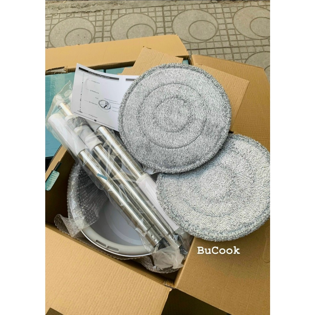 [ TẶNG THÊM BÔNG LAU SÀN] Bộ lau sàn nhà Bu- Cook , mẫu mới nhất 2021