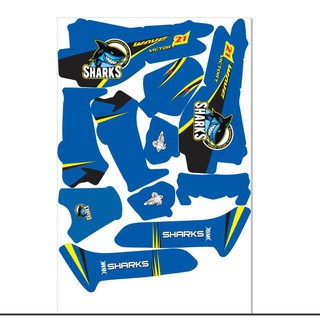 Tem trùm Wave Nhỏ Xanh Vàng Cá Mập