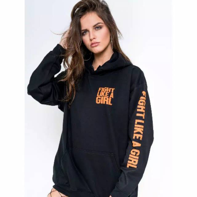 Áo Hoodie Chui Đầu In Chữ Cá Tính Thời Trang Dành Cho Nữ