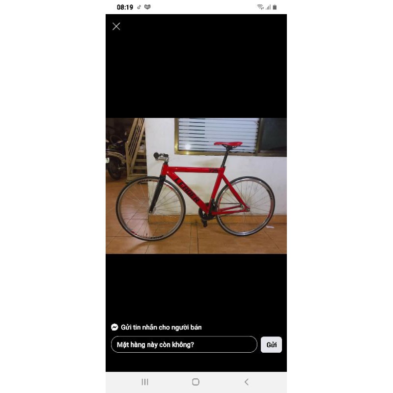 (FIXED GEAR)khung xe đạp fixed gear DS AERO .