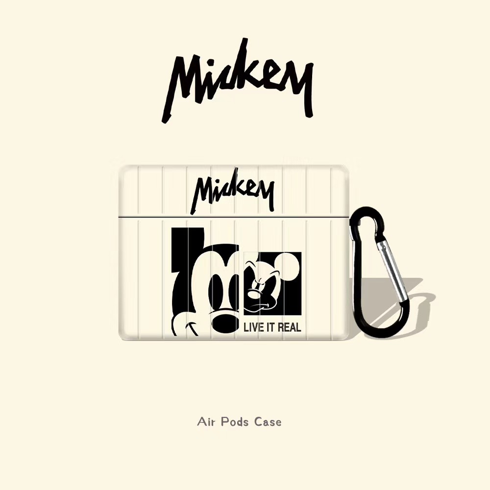 Vỏ Bảo Vệ Hộp Đựng Tai Nghe Airpods 1 / 2 Hình Chuột Mickey Xinh Xắn