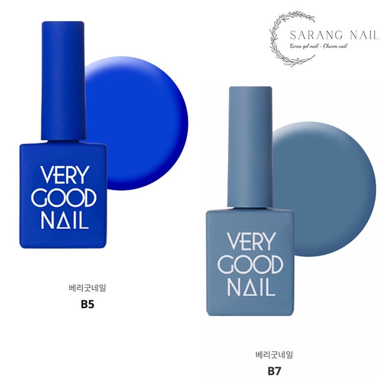 Sơn Very Good Nail chính hãng Hàn Quốc tone Xanh Blue