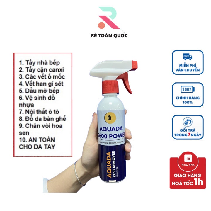 Tẩy rửa Aquada S600 Power xịt rửa nhà bếp đa năng  kèm vòi xịt
