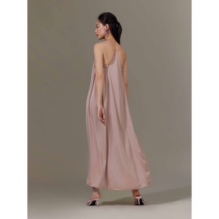 Đầm maxi lụa tùng xoè Mauve Triangle Maxi Dress