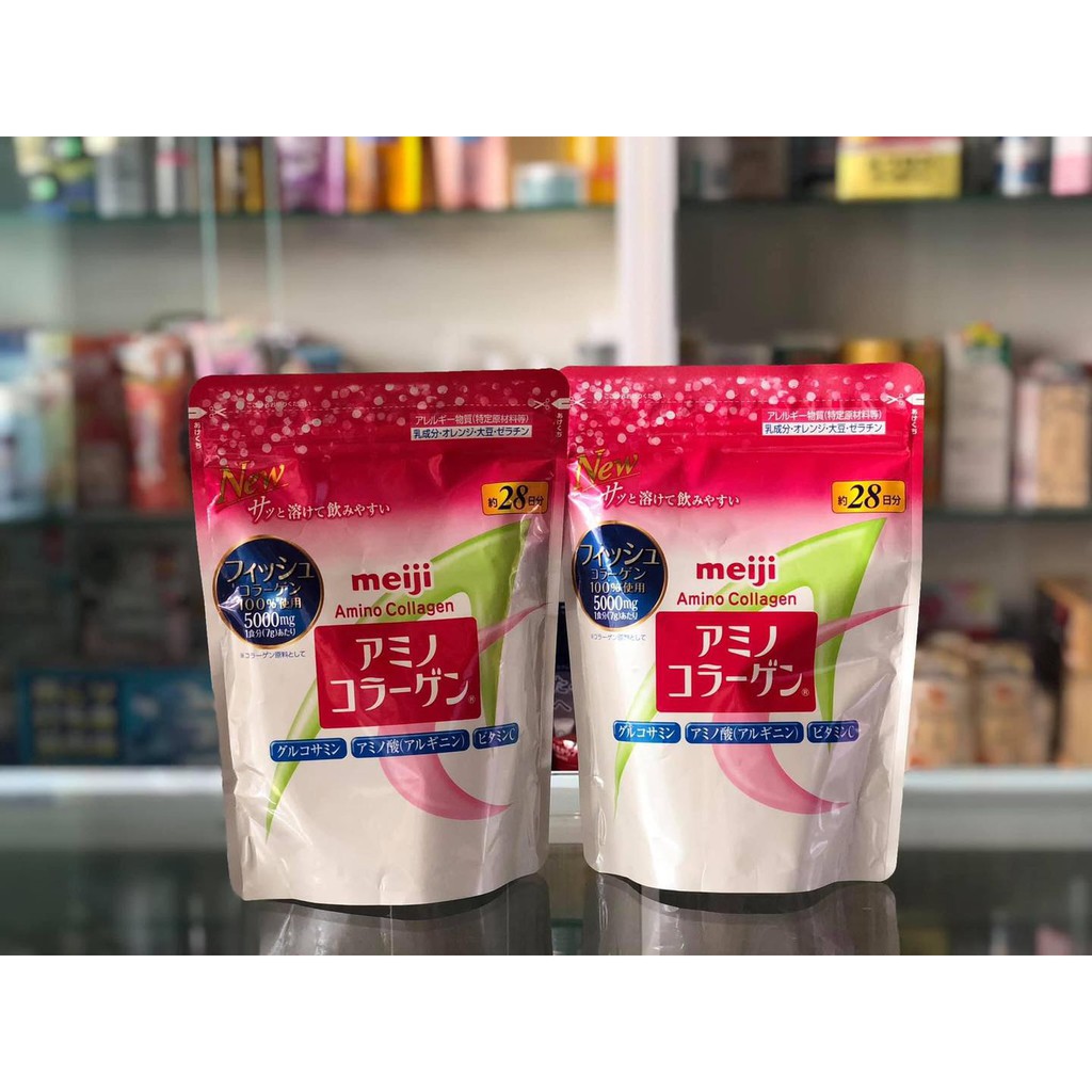 Bột uống bổ sung Collagen Meiji hồng/ vàng premium Nhật bản | Thế Giới Skin Care