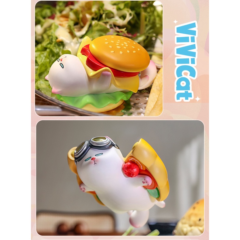 Mô Hình Búp Bê Pop Mart Ngọt Ngào Dòng Vivicat Sweet Series