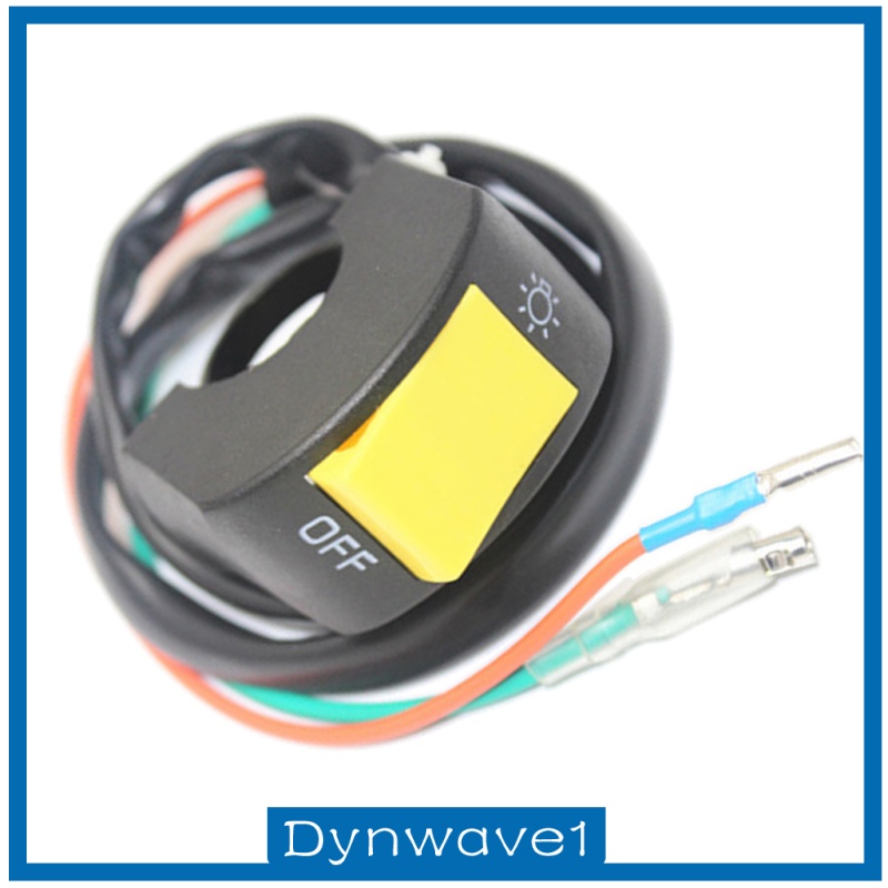 [DYNWAVE1]Motorcycle ATV Bike 7/8 Handlebar Headlight LED Spot Light Lamp Kill Switch