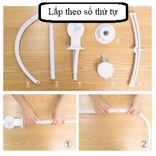 Treo Nôi Sắc Màu - Kích Thích Thị Giác Cho Bé - Đồ Chơi Giáo Dục Montessori Bộ Sư Tử Xanh