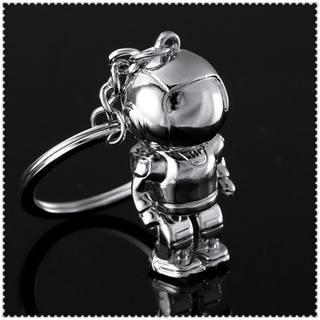 Móc khóa kim loại hình robot người đáng yêu