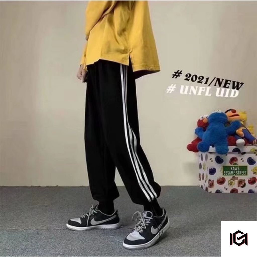 Quần Jogger Nam Nữ Thể Thao 3 Sọc Rút Dây hoặc Ống Rộng form Unisex CHUMI phong cách Streetwear CM043