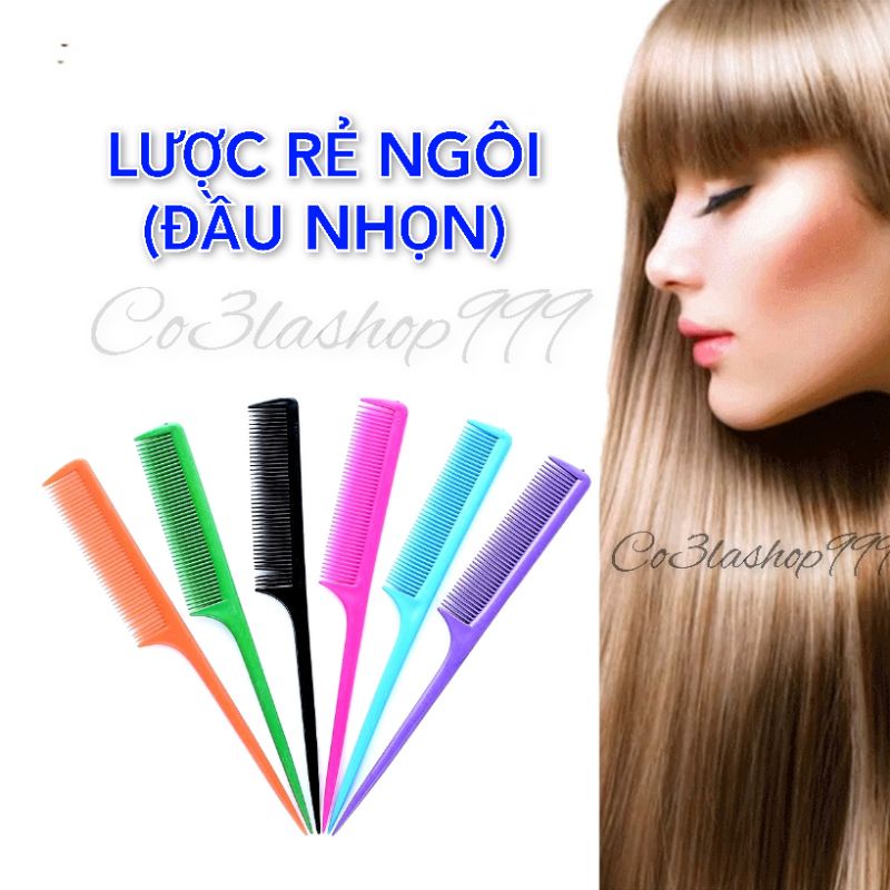 Lược đầu nhọn lược rẽ ngôi tạo kiểu dáng cho mái tóc (1 Cây)