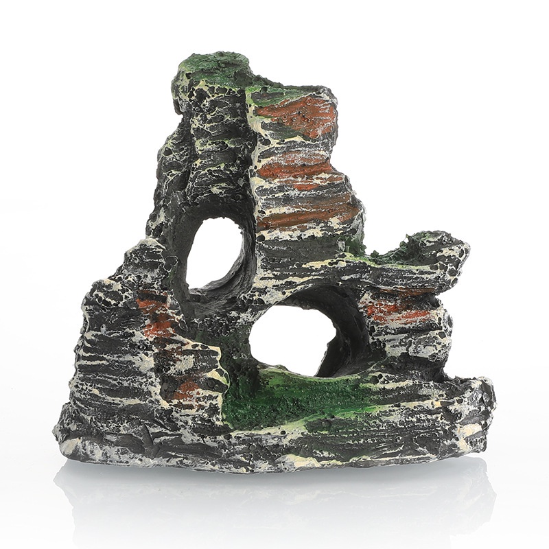 1 Hòn Non Bộ Bằng Nhựa resin Trang Trí Hồ Cá