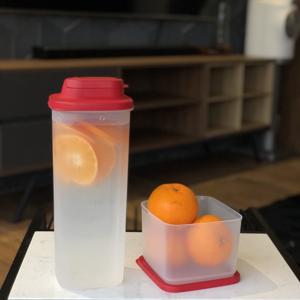 Bộ bình slim 2l/hộp khô mát 1L tupperware hàng chính hãng