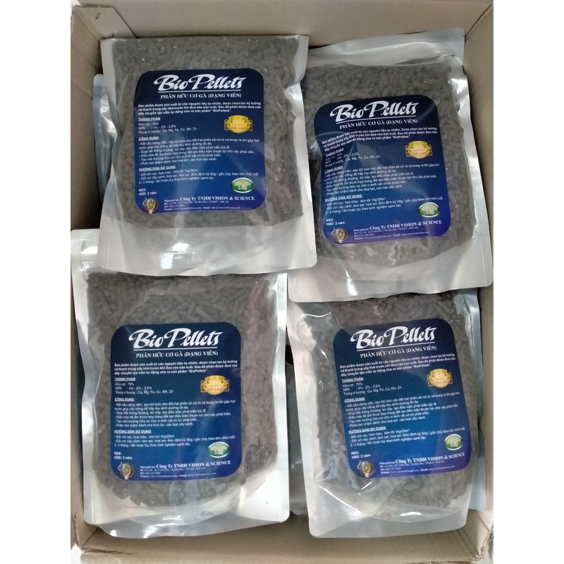 PHÂN GÀ HỮU CƠ DẠNG VIÊN BIO PELLETS: Đất Tơi Xốp, Thông Thoáng, Cây Trồng Dễ Hấp Thu Dinh Dưỡng
