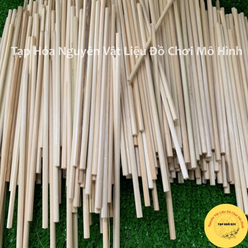 Que Gỗ Tròn Dài 20cm , Que Gỗ Làm Mô Hình