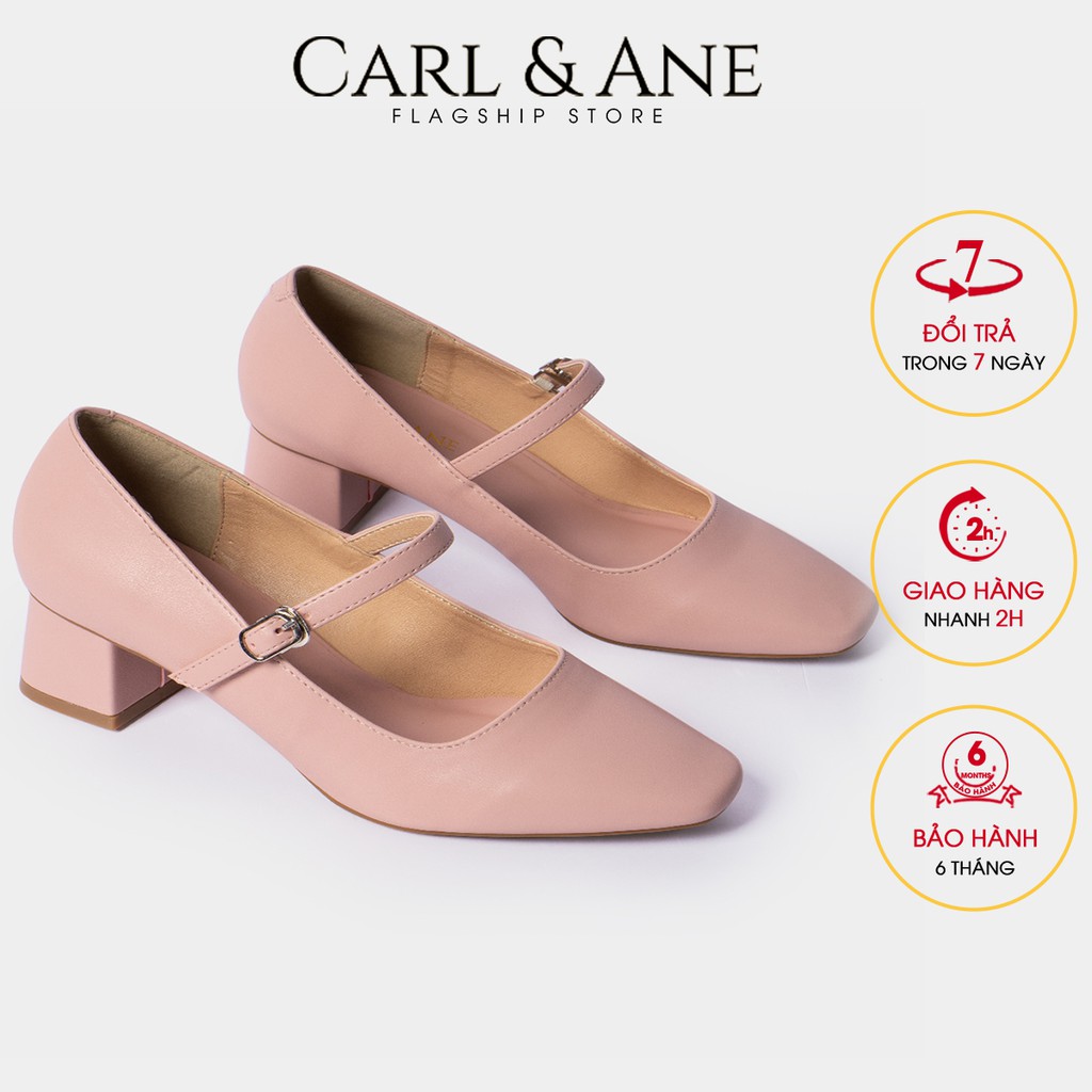 Carl &amp; Ane - Giày cao gót cao 5cm màu hồng _ CP003