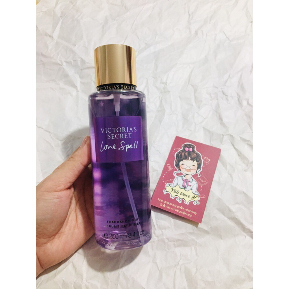 {Best Seller} Love Spell Victoria's Secret VS Nước hoa Xịt thơm toàn thân hương nước hoa mẫu mới 250ml