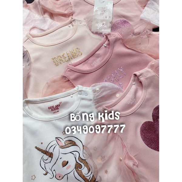 Áo Thu Bé Gái Tay Bồng Trong Suốt GJ