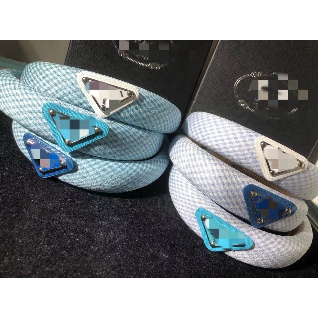 Băng đô xốp bản rộng dày hình tam giác phong cách retro