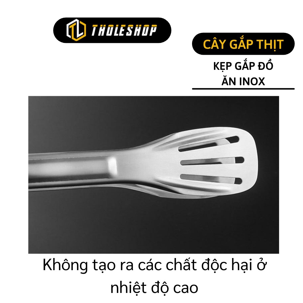 [SGD] Kẹp Gắp Thức Ăn - Dụng Cụ Kẹp Bánh Và Thịt Nướng Bằng Thép Không Gỉ 5603