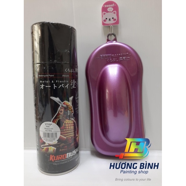 Sơn xịt Samurai màu Hồng -  Y719 (400ml)