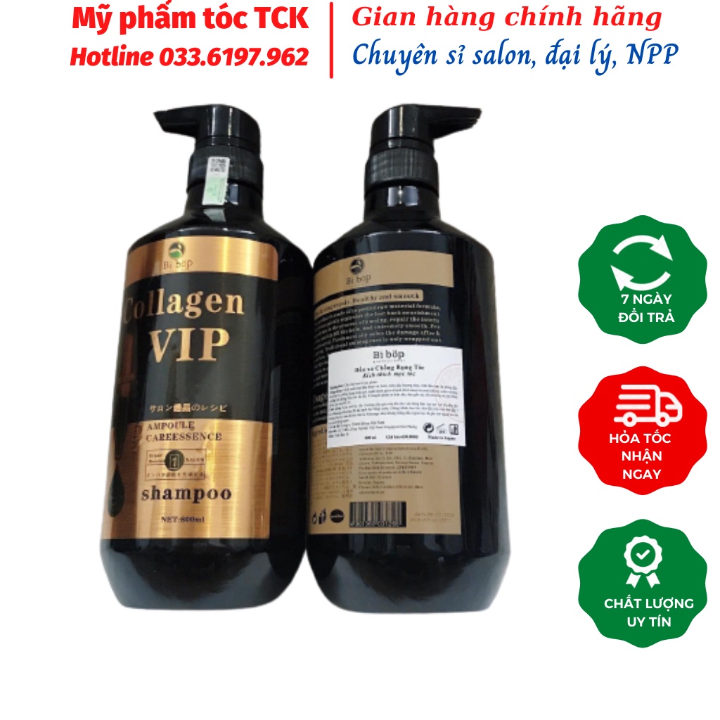 [Hàng Chính Hãng] Dầu Gội Collagen VIP 800ml mẫu mới nhất 2021