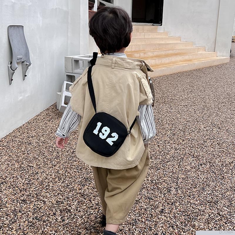 Túi đeo chéo in số phong cách Hàn Quốc thời trang cho bé trai