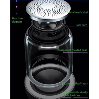 Loa Bluetooth C7 đèn Led độc đáo trong suốt C7