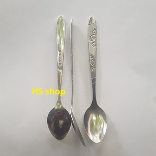 (Bán sỉ) Thìa cà phê inox , Muỗng inox dài 13cm - Bền, đẹp, cứng cáp - NPP HS shop