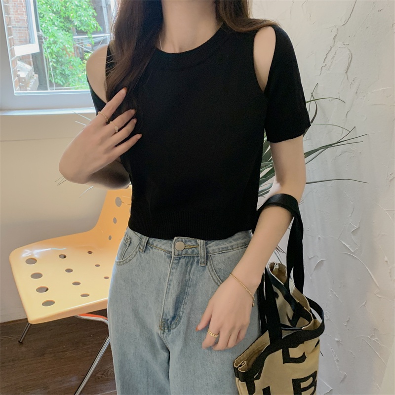 NRVP Áo Khoác Cardigan Dệt Kim Tay Ngắn Dáng Rộng Thiết Kế Mới Thời Trang Theo Phong Cách Hàn Quốc