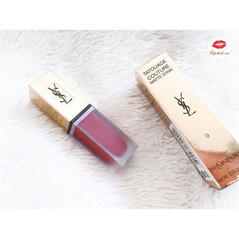 Son YSL 09 Grenat No Rules Màu Đỏ Đậm Gợi Cảm