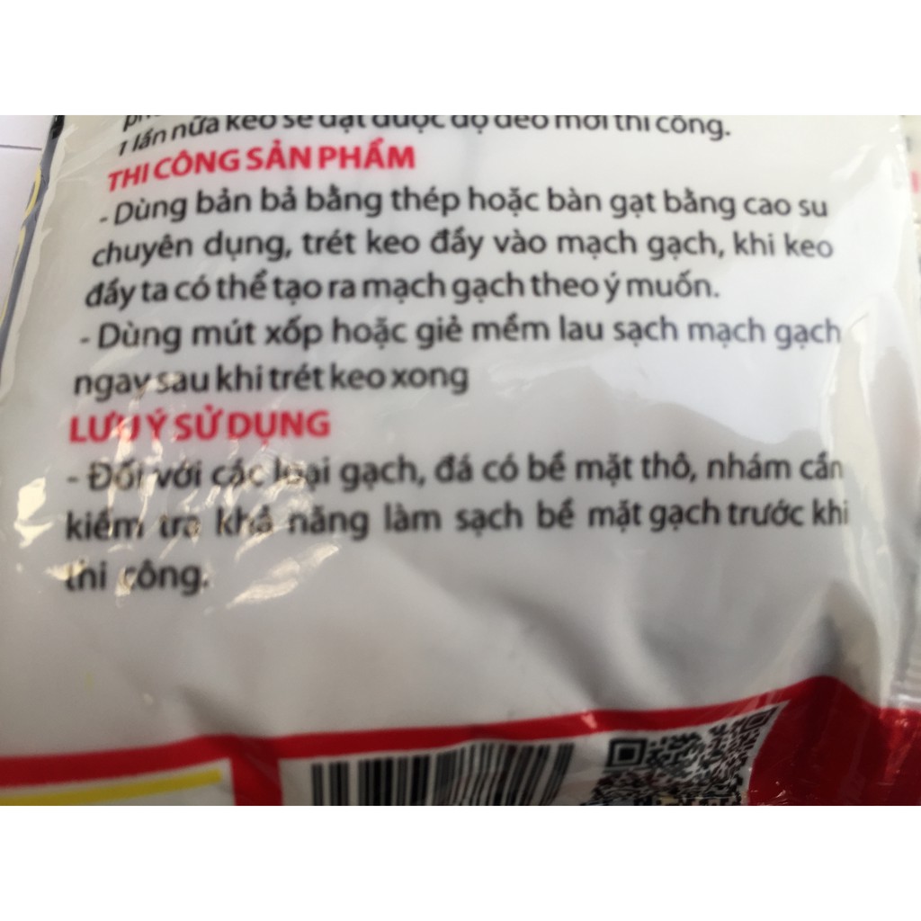 Keo chà mạch - Bột trét mạch bịch 1kg