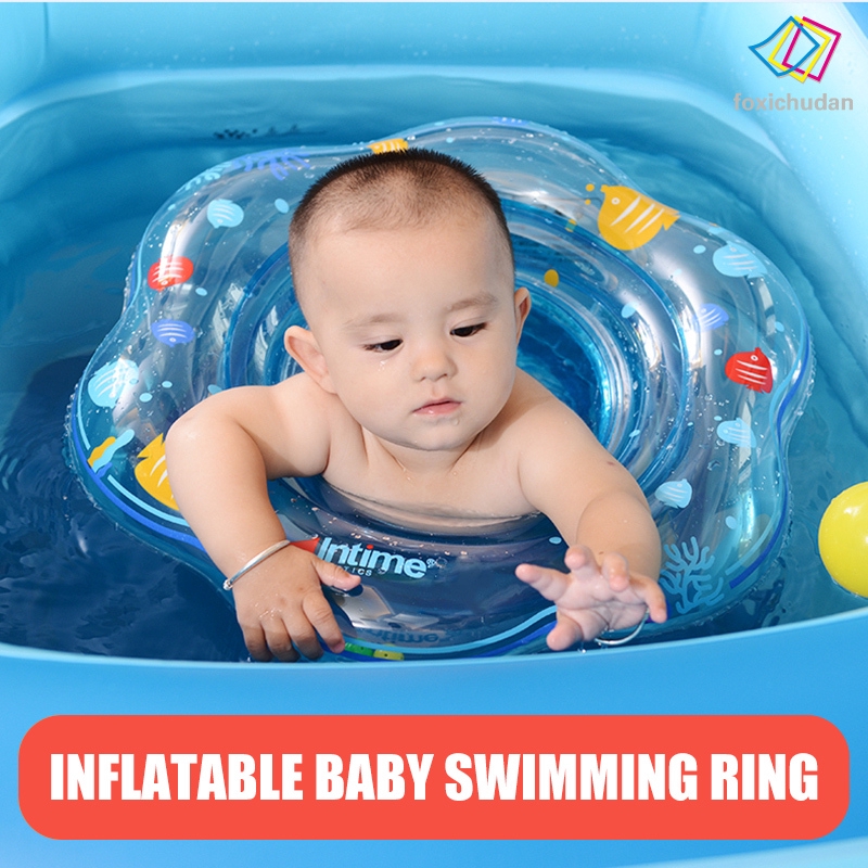 FCD☆ Inflatable Baby Pool Float Swimming Ring with Safely Seat Swim Bath Water Toys Beach for Kids Toddlers Swim Training