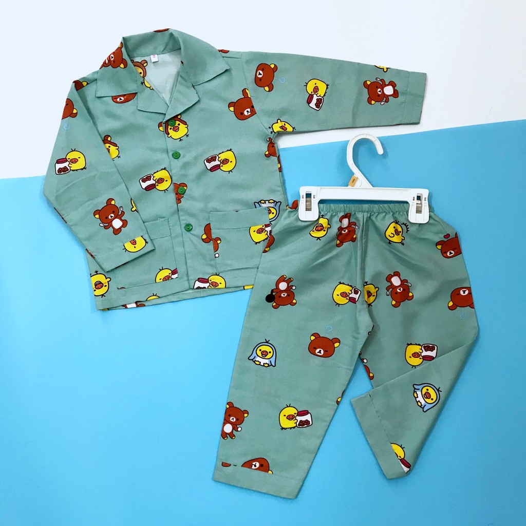 Pijama Cho Bé Kate Thái size 10-45kg mẫu hoạt hình