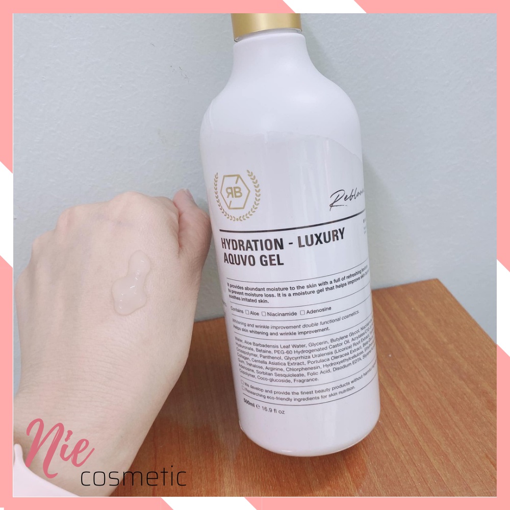 Gel Cấp ẩm phục hồi cấp tốc ReBloom HYDRATION LUXURY AQUVO GEL 500 ml