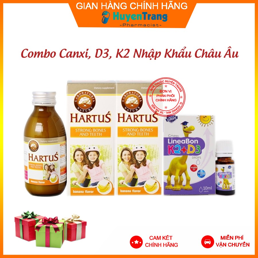 ✔️️️(Tặng Quà Xinh) Combo 1 tháng Canxi D3+K2 - Hỗ Trợ Tăng Chiều Cao Tối Đa cho Trẻ