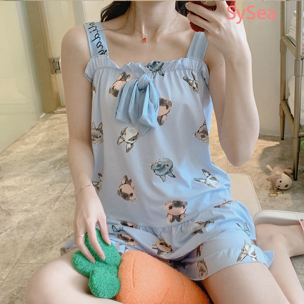 Bộ Đồ Ngủ Hai Mảnh Thời Trang Mùa Hè Quyến Rũ Dành Cho Bạn Nữ