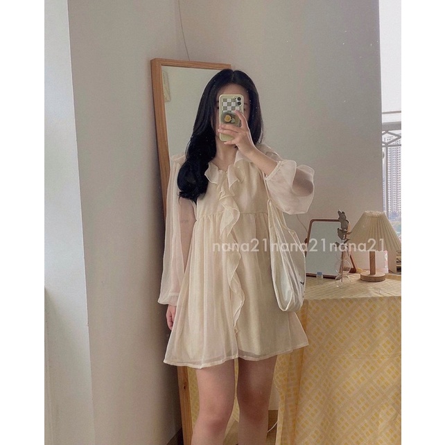 Váy babydoll voan tơ