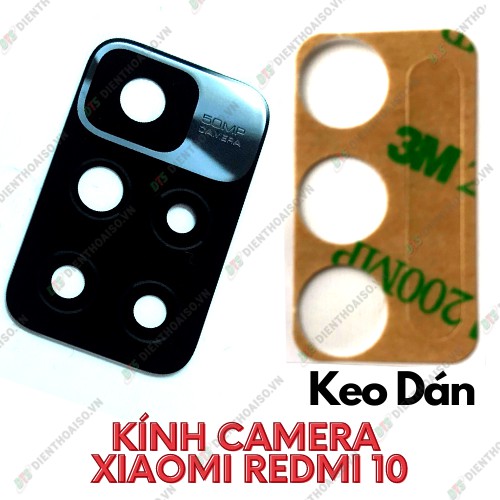 Kính camera xiaomi redmi 10 kèm keo dán