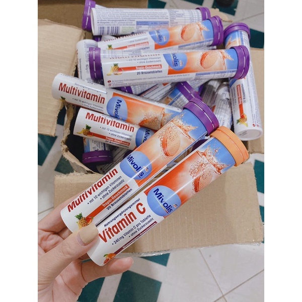 Viên Sủi Mivolis Đức hộp 20 viên/ Viên C sủi Đức