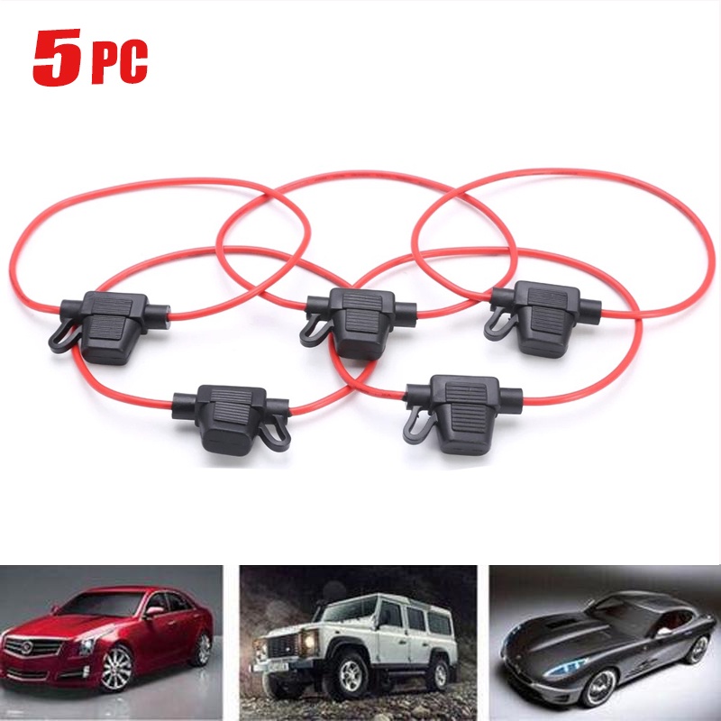Set 5 Cầu Chì 12V 30A Cho Xe Ô Tô Giá Đỡ
