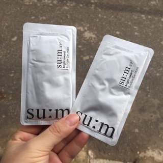 Mặt nạ sủi bọt thải độc su:m37 bright award bubble-de mask black gói