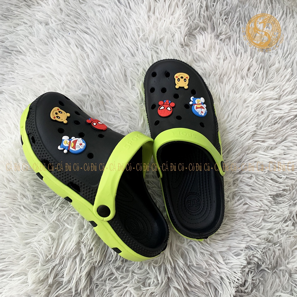 Dép sục cross nam dép đi trong nhà văn phòng sân vườn sticker ngẫu nhiên