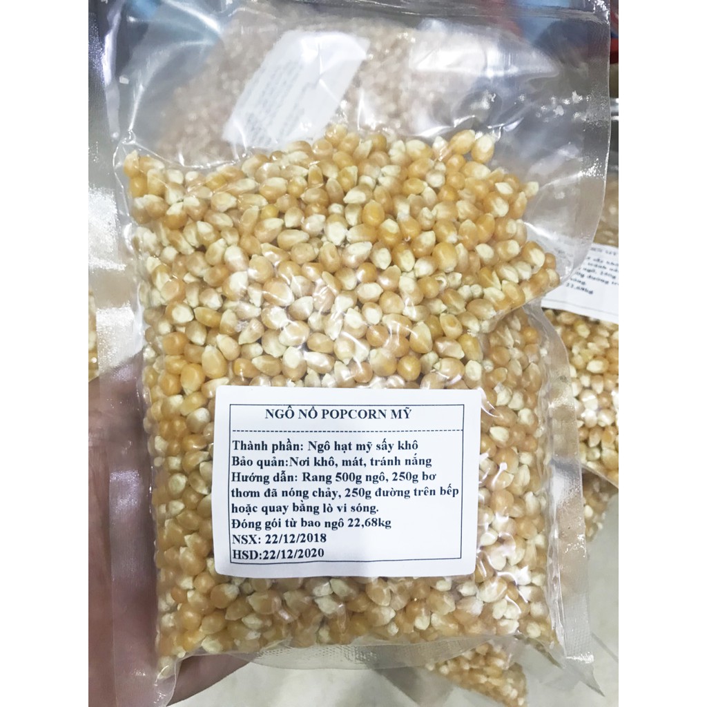 500g Popcorn - Bắp Nổ hồ lô corn kernels bỏng ngô hàng cao cấp